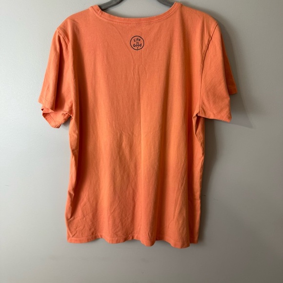 Life Is Good Warm Orange Tee Las Vegas women’s size L - Picture 2 of 10